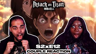 EREN CAN DO WHAT?!? - Attack On Titan Season 2 Episode 12 Reaction "Scream"