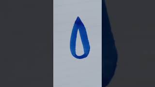 How to draw a Water Drop #satisfying #drawing #simple #peace