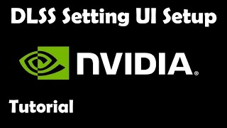 DLSS Setting in Your Ui Setup UE5 Tutorial