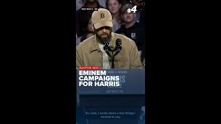 Eminem campaigns for Harris