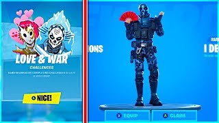 I Got LOVE AND WAR Challenges and METAL MASQ BUNDLE in Fortnite Valentines Update!