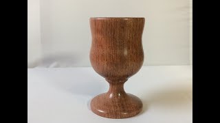 Wood turning - How to turn a goblet!