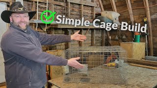 Easy DIY Cage Build: How to build a Rabbit Cage... (Detailed Tutorial) | Farm Life