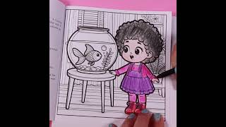 Fun Coloring For Kids | Happy Kids & Cute Pet Coloring Page by Lily Grace #kidscolouringpages