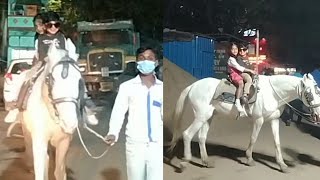 Horse riding by joshitha and   Koushik