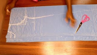 How to cut a simple A-line Dress