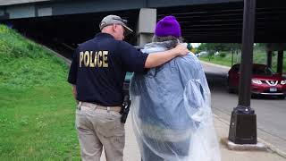 Minneapolis Police Sgt. Grant Snyder works as Homeless Liaison