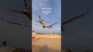 Save for your next trip to Thailand - watching airplanes  #travelvlog #phuket #thailand #airplane