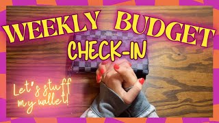 Weekly Budget Check-In!! Cash Envelope System~Stuffing my Wallet✨