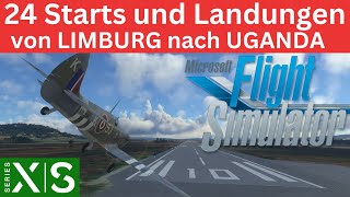 Spitfire 24 Takeoff and Landings Von Limburg zum Albert Lake, Uganda