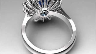 480p 152 kbit Sapphire Wedding Ring