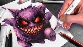 Drawing Gengar - Pokémon