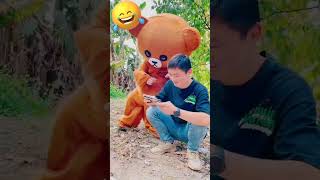 Funny Video l Funny Bear 🐻😂 P1695 #Shorts