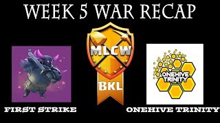 First Srike vs OneHive Trinity | MLCW BKL | Week 5