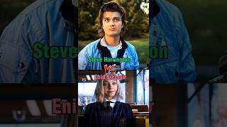 Steve Harrington vs Enid Sinclair #strangerthings #wednesday #shorts