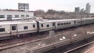 LIRR Train #111 to Penn Station pulls out of Jamaica with M7 #7211 leading