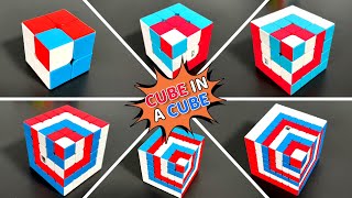 CUBE IN A CUBE PATTERN on the RUBIK’S CUBE [2x2 - 7x7]