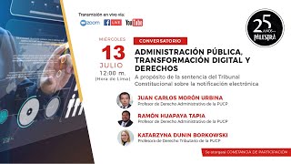 Conversatorio 'Administración pública, transformación digital y derechos'