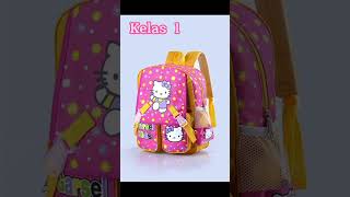 Pilih Tas Hello Kitty sesuai kelas kalian 🧳