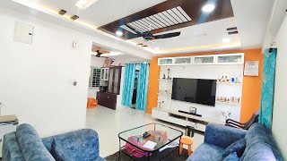 Fully furnished 2bhk Flat for sale in Kukatpally Pragathi Nagar || 2.5 Years old Only