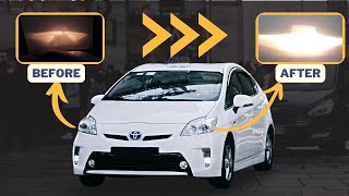 Toyota Prius / улучшение света/Плохой свет/ Замена модулей света (линз) на оригинал