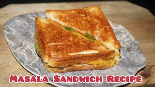 Bombey MasalaToast Sandwich|Masala Bread ToastRecipe|Aloo Sandwich|Easy Sandwich Recipe|Masala Bread