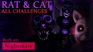 Rat & Cat All Challenges (Nightmare Mode; v3.1.2) - FNaC 3 Custom Night