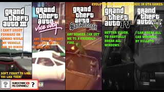 Evolution of drive-by logic (Shooting from any vehicle) in Grand Theft Auto Games! (from III → to V)