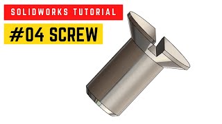 Solidworks Tutorial | Bench Vise Assembly | 04 - Screw