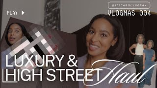 LUXURY AND HIGH STREET HAUL | BLACK FRIDAY PURCHASES, REVIEWS, AND HOT TEA | VLOGMAS 004