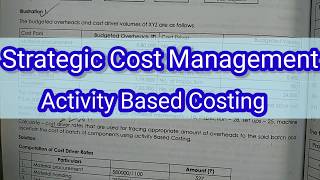 Activity Based Costing CMA Final SCM full sum solved