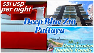 Pattaya Beach Nightlife Friendly, Deep Blue Z10 Pattaya Hotel.