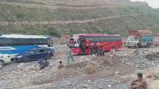 lend sliding ki waja say Di khan Zhob CPEC Road western Route band