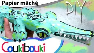 DIY Crocodile en papier mâché | activité artistique pour enfant -  Comment faire ? How to Make ?