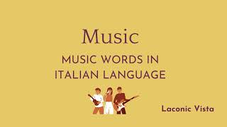 "Musical Instruments" in Italian language."