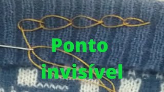 PONTO INVISÍVEL #costura