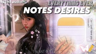 432Hz | NOTES DESIRES! Everything ever.