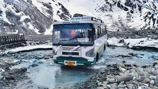 HRTC bus Operation kaza
road Gramphu 😎Hrtc himachal ki life lain 😎