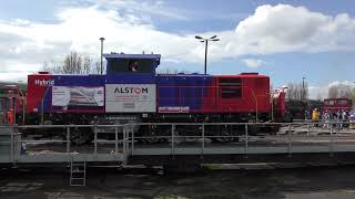 Alstom H3 auf der Drehscheibe im Bw Schöneweide