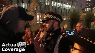 Independent Journalist accused of being far-right at protest against Donald Trump