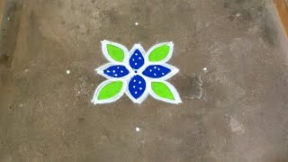 Vaigasi madham colour kolam designs|5 dots pandaga muggulu|color rangoli |flower kolam|poo kolam