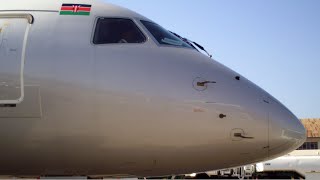 Kenya Airways Embraer 190 Walkaround/Cockpit