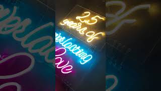 wedding anniversary neon LED