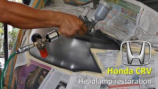 Honda CRV headlamp restoration