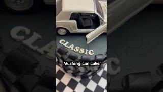 Mustang car birthday cake #shortsvideo #cake #carcake #mustangs #oldschool #birthday #birthdaycake