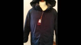 Navy sale hooded swims jacket 60% off