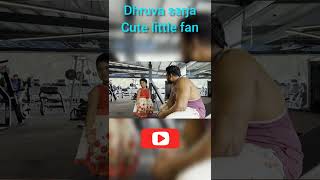 Dhruva sarja with cute little fan in Gym #trending #dhruvasarja #martin #sandalwood