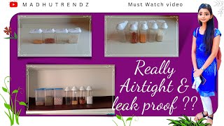 White colour transparent plastic Kitchen containers Review | Madhu trendz