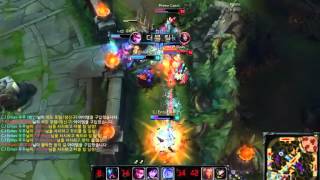 Vayne pentakill from CJ Entus spaceLeague of Legends