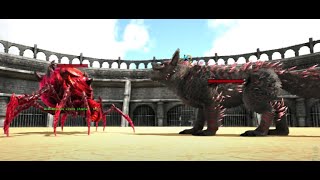 FENRIR BOSS Alpha VS Broodmother Lysrix Alpha  Ark Battles